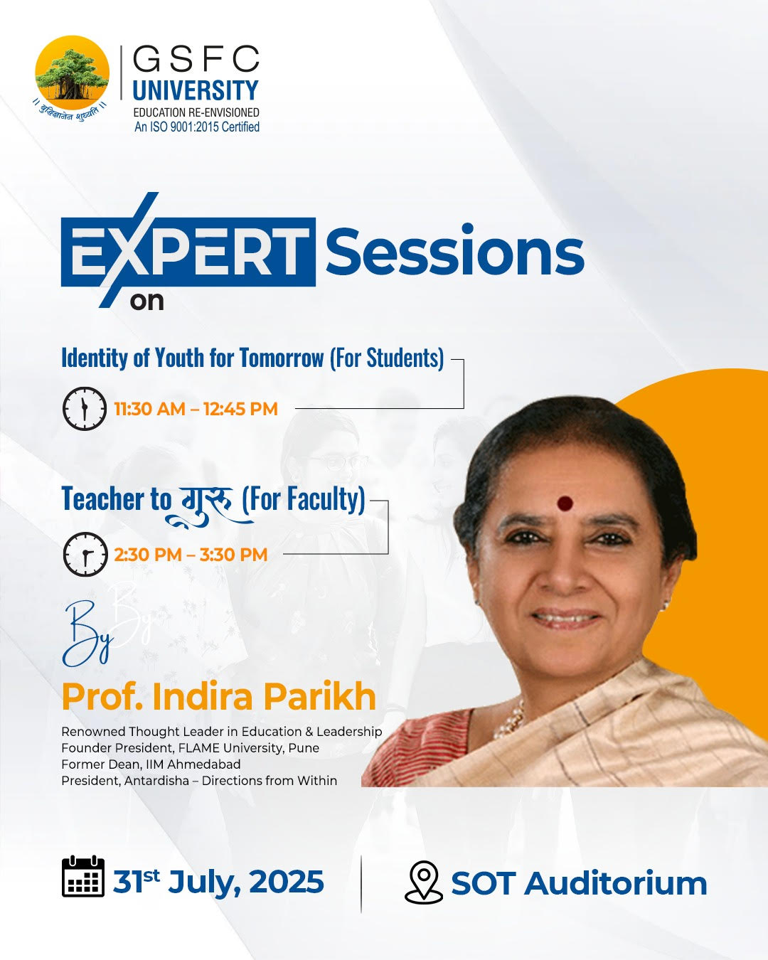 Expert Sessions